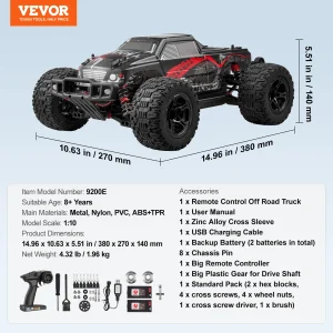 SucceBuy 38KM/H 4WD RC Car All Terrain