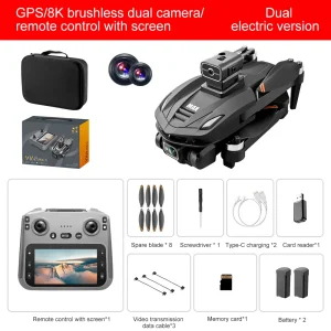 V168 Max Mini Drone 8K HD Dual Camera