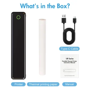 Portable Printers Wireless Inkless Thermal